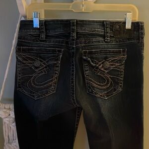 Vintage mid rise boot cut Silver jeans